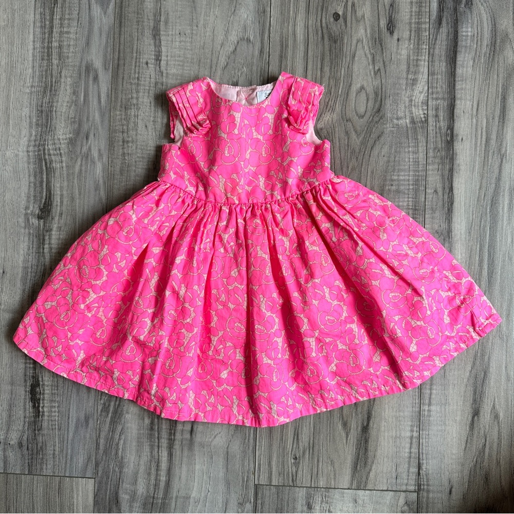 Carters Baby Girl Special Occasion Pink Summer sleeveless Dress Size 6 months